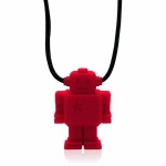 Scarlet Red Junior Robot Necklace